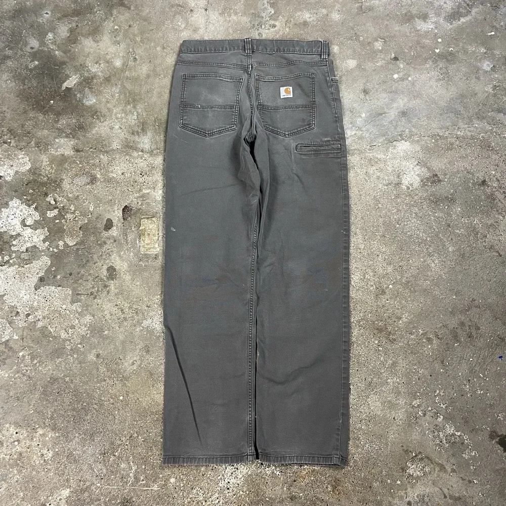 Carhartt Rigby Canvas Pants Size 31x34 Brown Relaxed Fit Work Wear 102517 909